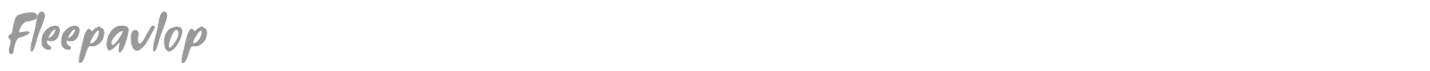 Fleepavlop font preview